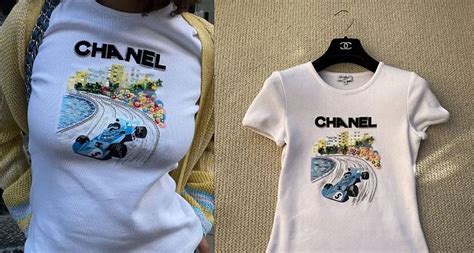 chanel f1 collection shirt|chanel's formula 1 tees.